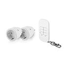 Smartwares SH4-99574 Indoor-Steckdosenschalterset – Plug & Connect, 2 Smarte Steckdosen, Fernbedienung mit Schlüsselring
