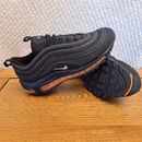Nike Air Max 97 Trainers Black & Orange Womens UK Size 5.5 Shoes VGC