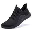 ALEADER Energycloud Slip On Shoes Women Tennis Walking Shoes Fashion Sneakers for Running Workout Sport Hands Free Lightweight Casual All Black Size 8 US