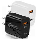 Lot Dual Ports 3A USB Power Adapter PD Type C Home Wall Charger Plug Universal
