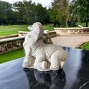 Elephant Laying: Weather Resistant Stone Ornamental Decoration for Home & Garden