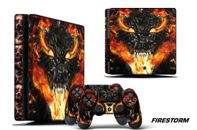 Skin Decal Wrap For PS4 Slim Playstation 4 SLIM Console + Controller Stickers FS