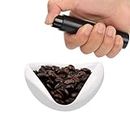 2pcs Coffee Dosing Cup with Spray Bottle, Ceramic Coffee Bean Dosing Tray & Spritzer for Tea Espresso Vessel Accessories Kit Gift for Coffee Lovers (Up to 35g Coffee Bean)