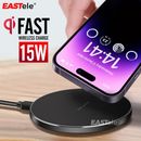 Qi Wireless Charger FAST Charging Pad For iPhone 15 Pro Max 14 13 12 11 Samsung