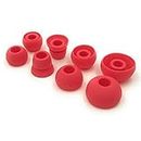 Replacement Silicone Earbuds Ear Tips Eargels Buds Set Compatible with Beats Powerbeats 3 Powerbeats 2 Wireless in-Ear Earphones - 4 Pairs/Dark Red