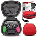 sisma Switch Pro Controller Case Compatible with Official Nintendo Pro Controller Hard Shell Organiser Travel Protective Cover Storage Case Carrying Bag Red