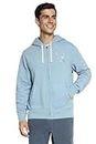American Eagle Men Blue Super Soft Icon Graphic Zip-up Hoodie