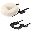 EARTHLITE Massage Table Face Cradle DELUXE ADJUSTABLE - Massage Table / Massage Chair Headrest Platform with Face Pillow, Vanilla Crème
