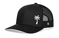 HAKA American Flag Hat, USA Trucker Hat for Men & Women, Adjustable Baseball Cap, Mesh Snapback, Durable Outdoor Hat, Black, One size