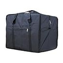 Square Cargo Travel Duffle Bag Bolsa Maleta de Lona Cap Luggage Tote, black, 50 LB, Travel Bag