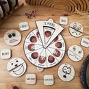 Wooden Children's Emotional Board New Express Emotions Crafts Children Learni7H