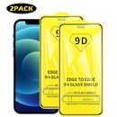 2x for Apple iPhone protective glass full 3D cover tempered glass display film tank 9D