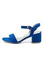 Womens Mid Block Heels Ankle Strap Open Toe Shoes Ladies Comfort Heeled Party Occasion Wedding Bridal Strappy Slip On High Heel Casual Dress Peep Toe Sandals