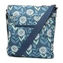 Bags - Blue & Floral Print Handbag - Size 1 UK - Blue