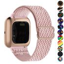 For Fitbit Versa 1/2/Lite Nylon Strap Fabric Elastic Band Stretchable Watchband
