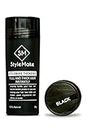 Stylemake Thickener Hair Loss Concealer | Hair Building Fibre for Thin and Fine Hair | Hair Fiber for Men and Women | (Black) 28g