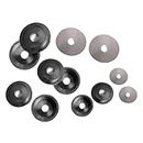 XTPTFABS Dimple Die Set and Steel Backing Discs Compatible with Harbor Freight Hydraulic Punch Driver kit (Manual Hydraulic Press and Cutting Dies)