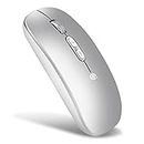 NIUCOM Bluetooth 5.1 + 2.4GHz Wireless Mouse, Ultra-Thin Design and Quiet Operation Compatible with All Operating Systems and Portable Terminals, Notebook, PC, Mac, iPad OS, Chromebook