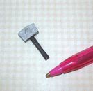 Miniature Cast Metal Mallet for DOLLHOUSE/Black Handle 1:12 Scale Miniatures