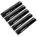 Onlyflame Universal Adjustable Porcelain Steel Heat Plates - Heavy Duty Replacement Flavorizer Bars for Gas Grill - 5 Pack Burner Cover for Charbroil, Weber, Nexgrill - Extends from 11.75" up to 21" L