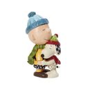 Jim Shore Snoopy & Charlie Brown Warm Hug Figurine Resin in Blue/Brown/Green | 5.625 H x 3 W x 2.5 D in | Wayfair 6013043