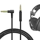 GEEKRIA Gaming Headset Cable Replacement for Astro A10 A30 A40 Gaming Headset Replacement Cable 5 Steps to 4 Steps Headphones Audio Replacement Cord (3.5 Male to 3.5 Male, Black)