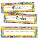 50 Pcs Desk Nameplates Name Tags for Classroom Student Cubbies Kindergarten Name Plates for Desks (Star Balloon)