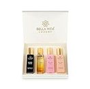 Bella Vita Luxury Woman Eau De Parfum Gift Set 4x20 ML for Women with CEO, Honey Oud, Glam,Rose Perfume|Floral,Fruity Long Lasting EDP Fragrance Scent