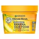 Garnier Hair Food Multi-use Hair Treatment Mask, Nourishes and Conditions, Ideal for Dry Hair, No Silicones, Vegan Formula, Banana, Ultimate Blends, 400ml