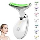 Red Light Therapy for Face, 7 in 1 Face Lift Device, Skin Beauty Device for Face and Neck, Portable Electric Face Massager with 7 Color LED (White)