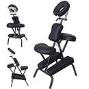 R A Products Portable PU Leather Foldable Solar Powered Flat Pad Travel Massage Spa Chair, Hijama Chair, Tattoo Chair, Acupuncture Chair, Arthritis