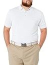 Callaway Men's Vent Short Sleeve Open Mesh Polo Shirt, White, X-Large