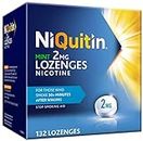 NiQuitin Mint 2 mg Lozenges - Effective Smoking Craving Relief - 132 Lozenges - Long-Lasting Effect - Reduce and Quit Smoking Aid