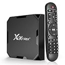 Android 9.0 TV Box,Smart Media Player 4+32GB HD TV Box with Remote, Support 4K/3D 2.4&5 GHz WiFi BT 4.0 USB 3.0 1000M LAN Android Box