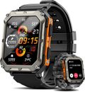 Military Smart Watch Rugged Tactical Fitness Tracker for Men(Answer/Make Calls)