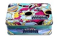 PANSHUB Kids New Silver Tempest Tin Card Games Booster 39 +2 Playing Card Toy Set of 1 Multicoloured Tin Box (DEP11)
