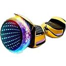 6.5-Inch Tire Hoverboard Kick Scooter with LED Lights Safe Design for Kids and Adults Perfect for Outdoor Thrills (Tyrant gold)