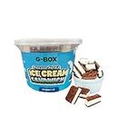 G-BOX Freeze Dried Ice Cream Sandwiches (Vanilla, 3 OZ) | Freeze Dried Backpacking & Camping Food, NASA Space Dessert, Perfect for Camping, Outdoor, Party - Air-tight Sealed in a Deli Container