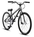 Mongoose Title Mini BMX Race Bike, 20-inch Wheels, Beginner Riders, Lightweight Tectonic T1 Aluminum Frame and Internal Cable Routing, Charcoal