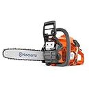 Husqvarna 135 Mark II Gas Powered Chainsaw, 38-cc 2.1-HP, 2-Cycle X-Torq Engine, 16 Inch Chainsaw with Automatic Oiler, For Wood Cutting and Tree Pruning