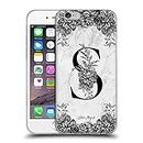 Head Case Designs Officially Licensed Nature Magick Letter S B&W Marble Monogram 2 Soft Gel Case Compatible with Apple iPhone 6 / iPhone 6s