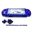 OSTENT Full Housing Shell Faceplate Case Parts Replacement Compatible for Sony PSP 2000 Console Color Blue