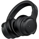commalta Active Noise Cancelling Headphones Wireless Bluetooth Headphones Over Ear Wireless Headphones with Built in Microphone, Deep Bass, Clear Calls, 30 Hrs Playtime,Cool Black