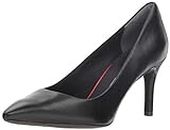 Rockport Women s Total Pumps Shoes, Black Leather, 6 US UK