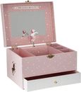 Musical Jewellery Box for Girls Music Box Trinket Storage Box UNICORN PINK