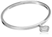 Michael Kors Logo Silver-Tone Bangle Bracelet