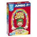 LUCKY CHARMS - JUMBO SIZE PACK Cereal Box with Marshmallows, 825 Grams Package of Cereal, Frosted Cereal With Marshmallows