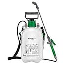 VIVOSUN 1 Gallon Pump Pressure Sprayer, 4L Pressurized Lawn & Garden Water Spray Bottle with 3 Water Nozzles, Adjustable Shoulder Strap, Pressure Relief Valve, for Plants and Cleaning