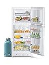 Techomey 6.1 Cu.Ft Propane Refrigerator with Freezer, Gas Fridge Off Grid, Top Freezer Refrigerator, 110v/LPG Dual Powers, for Outdoor, RV, Truck, Camper, Kitchen, White