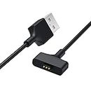 BKN Magnetic Replacement Watch Charger USB Cable For Fitbit Ionic Smart Watch Cable Cord(Black)